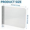 Amylove 17 x 12 Inch Stainless Steel Splash Guard Stainless Steel Wall Mount Guard with Screws Screws for Bathroom Sink Side Sink Splash Prep Sinks Protector for Commercial Kitchen Restaurant view 2