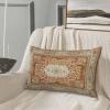 CALHogar Fall Pillow Cover, Terracotta Throw Pillow Cover, Aztec Pillow Covers, 12x20 Inches, Vintage Boho Modern, Burlap, Paisley, Home, Outdoors view 2
