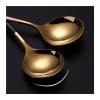 Bulk Spoons Set Stainless Steel Small Spoon Long Handle Household Cake Small Spoon Exquisite Western Food Spoon Color Spoon Spoons for Eating (Color : Pink) view 4