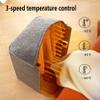 Folding 3 Panel Space Heater, Home Office Under Desk Electric Leg Heater, with top Cover and Coral Fleece Blanket (Size : 100X50cm) view 2