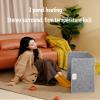 Folding 3 Panel Space Heater, Home Office Under Desk Electric Leg Heater, with top Cover and Coral Fleece Blanket (Size : 100X50cm) view 4