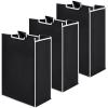 Bonuci 3 Pcs Laundry Sorter Replacement Bags Hamper Cart Removable Replacement Laundry Storage Organizer Bag Hamper Liner, No Hooks 14.76 x 8.66 x 21.65 Inch (Black) view 1