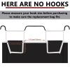 Bonuci 3 Pcs Laundry Sorter Replacement Bags Hamper Cart Removable Replacement Laundry Storage Organizer Bag Hamper Liner, No Hooks 14.76 x 8.66 x 21.65 Inch (Black) view 2
