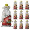 10 Pcs Premium Wine Bottle Gift Bags with Drawstring Merry Christmas Farmhouse Truck with Pine Tree Reusable Wine Gift Bag for Christmas, Wedding, Birthday,Holiday Party, Housewarming, Home Storage view 1