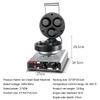 MNSSRN Bowl Machine Commercial Waffle Machine, Ice Cream Bowl Round Double Sided Heating Non-Stick Crispy Machine Stainless Steel Electric Waffle Machine view 2