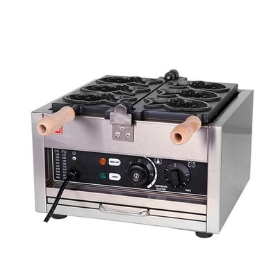 MNSSRN Fishcake Machine, Electric Fish-Shaped Cake Waffle Machine, Ice Cream Too Much Burner Rotary Machine, Porous Design, Restaurant Home,B