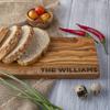 Forest Decor Custom Olive Wood Board, Engraved Serving Board, Wooden Cheese Charcuterie Board with Personalization, Premium Handmade Craftsmanship, 11x6 view 1
