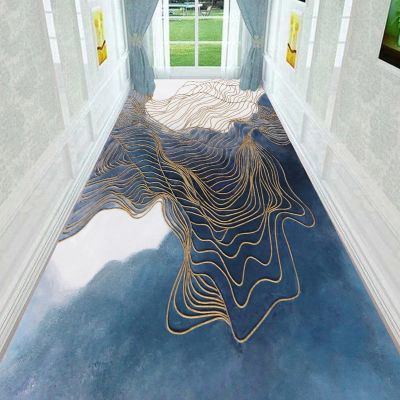 Modern Hallway Runner Carpet, Modern Non-Slip Washable Area Rug Corridor/Kitchen/Entryway/Stair Narrow Runner Rug Floor Protection Mat 80x300cm (Size : 3.3 ft x 11.5 ft)