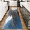 Modern Hallway Runner Carpet, Modern Non-Slip Washable Area Rug Corridor/Kitchen/Entryway/Stair Narrow Runner Rug Floor Protection Mat 80x300cm (Size : 3.3 ft x 11.5 ft) view 3