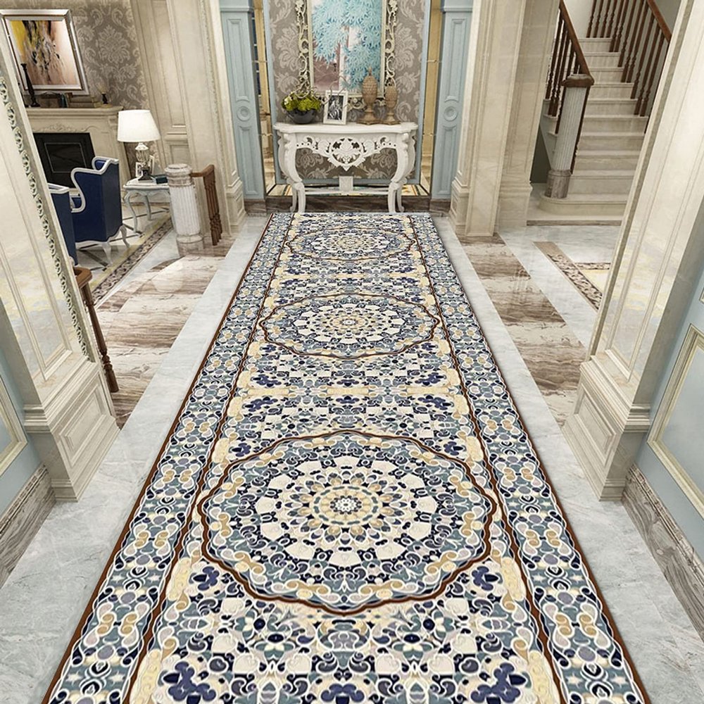 Modern Hallway Runner Carpet Home Decoration Narrow Runner Rug Entryway Stairs Hall Corridor Area Rug 1m/1.5m/2m/2.5m/3m/3.5m/4m/4.5m/5m/6m Length (Size : 2.3 ft x 14.8 ft)