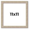 11x11 Frame Grey Solid Wood Picture Frame Width 1 Inches | Interior Frame Depth 0.5 Inches | Weatherly Distressed Photo Frame Complete with UV Acrylic, Foam Board Backing & Hanging Hardware view 1