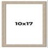 10x17 Frame Grey Solid Wood Picture Frame Width 1 Inches | Interior Frame Depth 0.5 Inches | Weatherly Distressed Photo Frame Complete with UV Acrylic, Foam Board Backing & Hanging Hardware view 1