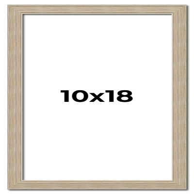 10x18 Frame Grey Solid Wood Picture Frame Width 1 Inches | Interior Frame Depth 0.5 Inches | Weatherly Distressed Photo Frame Complete with UV Acrylic, Foam Board Backing & Hanging Hardware