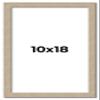 10x18 Frame Grey Solid Wood Picture Frame Width 1 Inches | Interior Frame Depth 0.5 Inches | Weatherly Distressed Photo Frame Complete with UV Acrylic, Foam Board Backing & Hanging Hardware view 1