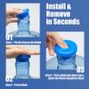 5 Gallon Water Jug Cap Reusable, Non-Spilling 55mm Water Bottle Dispenser Caps, Silicone 5 Gal Jug Replacement Caps Lids Anti Splash (Ocean Blue, 3 Pack) view 3
