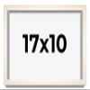 17x10 Frame White Wheat Solid Wood Picture Frame | Moulding Width 0.75 Inches | Interior Depth 0.5 Inches | Light Wood Traditional Photo Frame Complete with UV Acrylic, Foam Backing & Hanging Hardware view 1