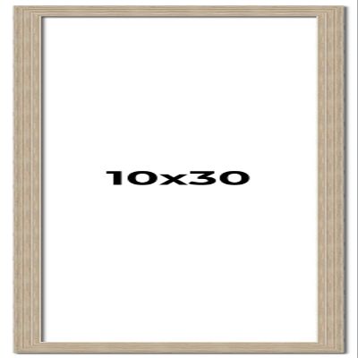 10x30 Frame Grey Solid Wood Picture Frame Width 1 Inches | Interior Frame Depth 0.5 Inches | Weatherly Distressed Photo Frame Complete with UV Acrylic, Foam Board Backing & Hanging Hardware