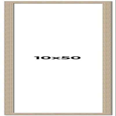 10x50 Frame Grey Solid Wood Picture Frame Width 1 Inches | Interior Frame Depth 0.5 Inches | Weatherly Distressed Photo Frame Complete with UV Acrylic, Foam Board Backing & Hanging Hardware