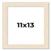 11x13 Frame Barnwood White Solid Wood Picture Frame Width 1.5 Inches | Interior Depth 0.5 Inches | Whitewashed Distressed Frame with UV Acrylic, Foam Board Backing & Hanging Hardware view 1