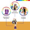 Nutcracker Ballet Gifts Pride Nutcracker Soldier in Rainbow Colors Waving Rainbow Flag- Show Your Pride During The Christmas Holiday and Year Round, Large 12 Inch view 3