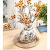 Vase Chinese Ceramic Porcelain Vase Home Decor Flower Vase for Shelf Home Dcor Japanese Vase 10.5 Inch,Sophisticated Vessel for Wedding Decorative Branches and Dried Flower,E view 3