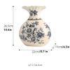 Vase Chinese Ceramic Porcelain Vase Home Decor Flower Vase for Shelf Home Dcor Japanese Vase 10.5 Inch,Sophisticated Vessel for Wedding Decorative Branches and Dried Flower,E view 4