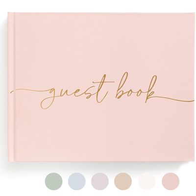Lamare Blank Page Wedding Guest Book Polaroid Guest Book for Wedding Reception, Baby Shower, Birthday, Bridal Shower and Special Event Guestbook A Stylish Sign in Book for Party