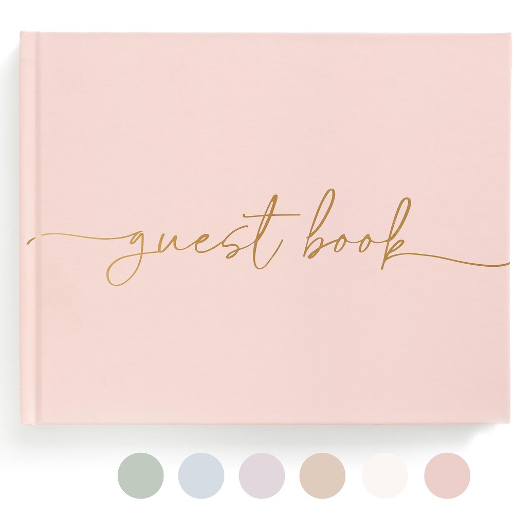 Lamare Blank Page Wedding Guest Book Polaroid Guest Book for Wedding Reception, Baby Shower, Birthday, Bridal Shower and Special Event Guestbook A Stylish Sign in Book for Party