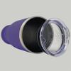 LaserGram 14oz Vacuum Insulated Pilsner Mug, African Elephant, Personalized Engraving Included (Dark Purple) view 2