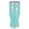 LaserGram 14oz Vacuum Insulated Pilsner Mug, Curling Figure, Personalized Engraving Included (Teal) view 1