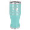 LaserGram 14oz Vacuum Insulated Pilsner Mug, Hecho en Michoacan, Personalized Engraving Included (Teal) view 1
