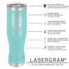 LaserGram 14oz Vacuum Insulated Pilsner Mug, Pediatrics, Personalized Engraving Included (Teal) view 4