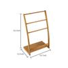 LIFKOME Towel Rack and Clothes Hanger Sturdy Floor Clotheshorse for Bathroom and Laundry Room Elegant Design Lightweight Suitable for Bedroom Balcony and Dormitory view 4