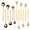 Bulk Spoons Set 12pcs/Set Coffee Spoon Stainless Steel Golden Mini Teaspoons Sugar Dessert Spoon Ice Cream Soup Spoon Kitchen Accessories Spoons for Eating view 1