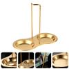 1pc Stainless Steel Spoon Rest Pot Cover Stand Spoon Pot Lid Holder Soup Spoon Holder Kitchen Spoon Holder Spoon Holder Stand Spoon Rest Shelf Double Spoon Rest Hot Pot Cover Frame view 3