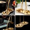 1pc Stainless Steel Spoon Rest Pot Cover Stand Spoon Pot Lid Holder Soup Spoon Holder Kitchen Spoon Holder Spoon Holder Stand Spoon Rest Shelf Double Spoon Rest Hot Pot Cover Frame view 4