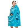 Aemilas Wearable Blanket Hoodie - Sherpa Blankets Sweatshirt as Birthday Gifts for Women Men,Cozy Warm Hooded Blanket With Giant Pocket(Blue) view 1