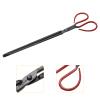 uxcell 2pcs Scissors Tong, 42cm Carbon Steel Fireplace Firewood Picker Barbecue Charcoal Pick Up Tool (Black) view 3