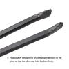 uxcell 2pcs Scissors Tong, 42cm Carbon Steel Fireplace Firewood Picker Barbecue Charcoal Pick Up Tool (Black) view 4