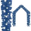 Christmas Garland,Christmas Yard Decoration,Outdoor Indoor Christmas Decoration,Party Decoration,for Stairs,Artificial Tree,with LED Lights 787.4" Blue view 1