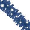 Christmas Garland,Christmas Yard Decoration,Outdoor Indoor Christmas Decoration,Party Decoration,for Stairs,Artificial Tree,with LED Lights 787.4" Blue view 3