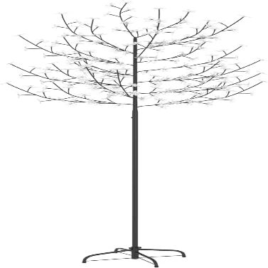 Christmas Tree 220 LEDs Warm White Light Cherry Blossom,Holiday Decoration,Indoor and Outdoor Christmas Decoration,Party Decoration,for Wedding,Party,Holiday,86.6"