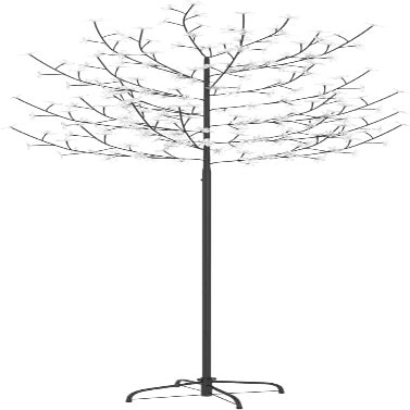Christmas Tree 220 LEDs Warm White Light Cherry Blossom,Holiday Decoration,Indoor and Outdoor Christmas Decoration,Party Decoration,for Wedding,Party,Holiday,86.6"