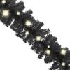 Christmas Garland,Christmas Yard Decoration,Outdoor Indoor Christmas Decoration,Party Decoration,for Stairs,Artificial Tree,with LED Lights 787.4" Black view 3