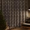 LED Curtain Fairy Lights,Holiday Decoration,Indoor and Outdoor Christmas Decoration,Party Decoration,for Wedding,Party,Holiday,9.8'x9.8' 300 LED Cold White 8 Function view 1