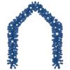 Christmas Garland,Christmas Yard Decoration,Outdoor Indoor Christmas Decoration,Party Decoration,for Stairs,Artificial Tree,with LED Lights 393.7" Blue view 2