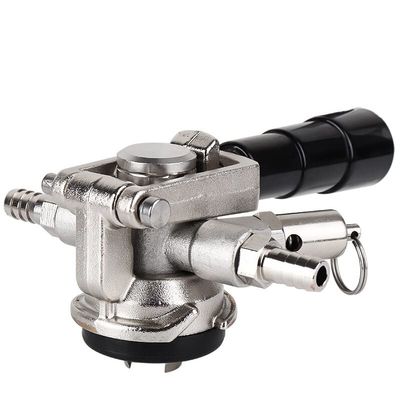 D System Keg Coupler, Low Profile U.S. Sankey Keg Coupler, 304 Stainless Steel Flat Head D Type Coupler Tap - (Color: D System)