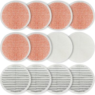 Mop Pads Replacement for Bissell Spinwave/Spin Wave/Crosswave,Expert/Pet/Cordless Hard Floor 20399 23157 2039A 2124A 20393 2039T 2039W 20391 2307 2315A Spin waveMop Refill Heavy Scrub Pad-(6+4+2)