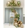 156pcs Sage Green White Sand Gold Balloon Garland Arch Kit, Mixed Size 5''/12''/18''Retro Olive Green Latex Balloons For Rustic Boho Wedding Engagement Baby/Bridal Shower Birthday Party Decorations view 1
