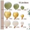 156pcs Sage Green White Sand Gold Balloon Garland Arch Kit, Mixed Size 5''/12''/18''Retro Olive Green Latex Balloons For Rustic Boho Wedding Engagement Baby/Bridal Shower Birthday Party Decorations view 3